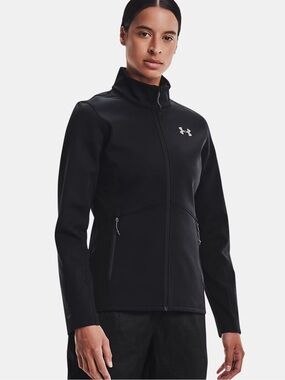 Under Armour Women's XL Slim Fit ColdGear Infrared Shield Jacket Black Zip Up